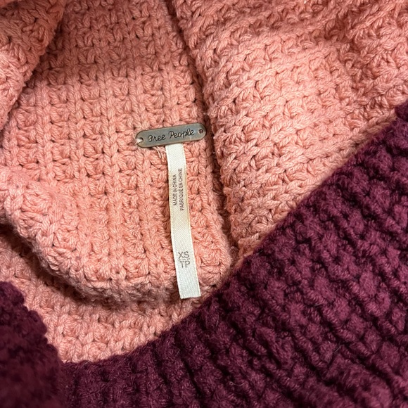 Free People Park City Color-block Chunky Knit Pullover - Picture 5 of 9